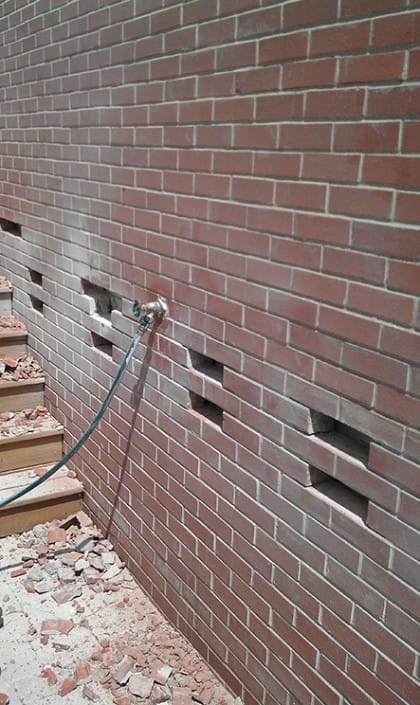 Replacing Chipped Face Brick