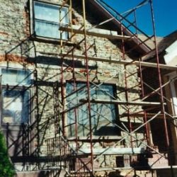 Removing old Brick: Before