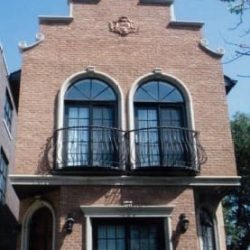 Brick and Limestone single family home