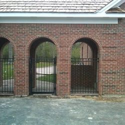 Brick Archway Walk-Out from  Garage to House